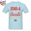 Magliette di compleanno di alta qualità Maglietta oversize bizzarra vintage da uomo 1984 Non doveva essere un manuale di istruzioni 210317