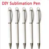 Personalized Gel Pen DIY Sublimation Ballpoint Pens Press Type Automatic Pencil with Black Ink Office School Stationery Supplies