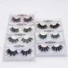 25mm FUAX Vizon Lashes 5D Doğal Görünüm Yanlış Kirpikler Dramatik Uzun Wispies Kabarık Kirpik Tam Şeritler Sahte Göz Kirpik Uzatma Makyaj Aracı Seti