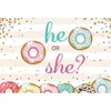 Feestdecoratie hij of zij achtergrond jongen meisje geslacht Geheime donuts pography achtergrond geboren baby shower decor po booth studio props