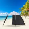 Fashion Outdoors Canopy Beach Shelter Sun Shade Tent Quick Installation Beach Tent For Fishing Camping Travel 5-8 People Y0706