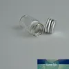 1pc 5ml glasflaskor med aluminiumlock tomma små önskade flaskflaskor burkar