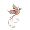 Accessori colorati per fiore all'occhiello della fenice per le donne Romantico corpetto per la festa nuziale Spille per uccelli creativi