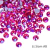 1200pcs / Box Mix 6 Tailles Shimmer AB Crystal Better DMC HotFix Strass Verre Strass Colle sur Hot Fix Strass