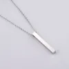 Stainless Steel Gold Silver Plated Pendant Necklaces For Women Men Birthday Party Club Jewelry With 45cm Chain