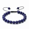 Howlite Amethyst Tiger Eye Rose Quartz Natural Stone Bead Bracelet Braid String Adjustable Bracelets for Women men Fashion Jewelry Will and Sandy