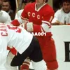 진짜 001 진짜 가득 차있는 자수 # 17 발레리 Kharlamov 소련 1972 빈티지 하키 유니폼 또는 사용자 정의 모든 이름 또는 숫자 저지