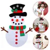 Бесплатный DHL DIY FEED Рождественский снеговик висят украшения новогодние дверь искусственная стена Украшение Рождество Детское подарки аксессуары YL0341