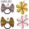 Cheerleading Softball Baseball Voetbal Haar Bogen Team Bestellen Bulk Lijst (Echte Bal) U KIES COLOURS 9 COLOR