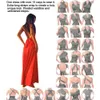 Sexy Femmes Multiway Wrap Convertible Boho Maxi Club Robe Rouge Bandage Robe Longue Femmes Demoiselles D'honneur Infinity Dames Robes 210316