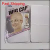 Cap Cap Deluxe 24 units 12bags hairnet لصنع الباروكات الأسود البني التخزين بطانة Snood Nylon Qylihj topscissors