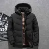 Alta Qualidade Casaco de Inverno para Homens Outerwear Roupa Abrigos Branco Pato Grosso Homens Down Casaco Casaco De Neve Parkas Quente Vestuário G1115