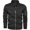 メンズジャケットとコート2020ファッションスリム男性のジャケット男性オートバイストリートウェアメンズボンバージャケットシンプルブリティッシュスタイルマンコートx0621