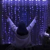Juldekorationer för hem 3x0,5m/ 3x2m/ 3x3m LED -gardin Koppartrådsträng Valentiner Fairy Lights Garland år 2022