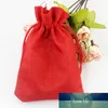 10pcs/lot Natural Burlap Hessian Jute Bags Wedding Party Favor Pouch Candy Jewelry Packaging Bags Drawstring Gift Bag supplies