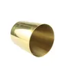 Rvs Cilinder Penhouder voor stand Multi-gebruik Potloodpot Houder Cup 400ml Nordic Style Brass Gold Vase Mma123