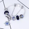 (Avec boîte) PB1 enfants chat charme enfants fille Murano perles de verre Bracelet femmes dames bricolage bijoux de mode