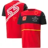 بدلة السباق F1 Formula One 2022 Red Special Edition Team Suit بأكمام قصيرة من أفضل الألعاب الرياضية غير الرسمية