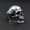 Cluster Rings Personality Punk Skull 316L Stainless Steel Men's Gothic Biker Ring Motorcycle Band Party Fashion Jewellery Accessories