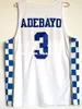Ucuz Toptan Bam Adebayo Jersey Kentucky Wildcats Mavi Beyaz Dikiş Herhangi Bir Ad Numarası Özelleştirmek Erkek Kadın Gençlik Basketbol Forması