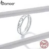 S925 Sterling Silver Clear platinum CZ Shining Stars Finger Rings for Women Engagement Wedding Statement Jewelry BSR148 211217