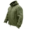 Giacca tattica da uomo in pile termico invernale da uomo all'aperto Cappotto con cappuccio sportivo Softshell militare Escursionismo Giacche militari all'aperto