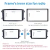 Dubbel Din bilradio Fascia för 2002-2004 Mercedes Benz C Class W203 DVD-spelare Panel Kits Stereo Audio Dash Frame