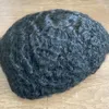 100% индийские реми людские волосы 10 мм плетение Topee для мужчин с дышащей кружевной базой 360 волн афроамериканец
