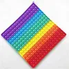 20cm30cm40cm Tamaño grande Pioneer Fidget Toy Silicone Rainbow Push Poppers Board Tiktok Sensory Finger Puzzle Mega Jumbo Big Size Press Ball Game G61923F