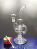 Super Vortex Glass Bong Dab Rig Narghilè Tornado Cyclone Recycler Rigs Water Pipe 14.4mm Joint Bong sest_shop