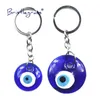 Turkish Blue Evil Eye Key Chains Ring Holder Keychain Amulets Lucky Charm Glass Hanging Pendant Blessing Protection