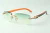 Bezpośrednia sprzedaż Niekończące się okulary przeciwsłoneczne 3524026 z pomarańczowymi świątyniami Designerskie okulary, Rozmiar: 18-135 mm