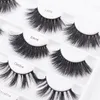 20 ~ 22mm 3D Mink rzęsy Dramtyczny Gruby Puszysty Fałszywy Rzęs Ręcznie Ręczne Fake Lashes Extension Cruelty Free Makeup Tool