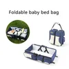 Blöja väskor född baby bärbar resa vikbar säng spädbarn byta blöjor barnsäng mome pack väska född crib multi-funktion