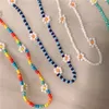 Taste of Spring ~ Short Fashion Temperament Simple Glass Bead Necklace Female Korean version ins Clavicle Chain Female