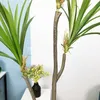 88/55cm熱帯ヤシの木大工植物の偽造植物の鉢植えのプラスチック製のヤシの葉の緑の空気植物家の庭の装飾210624