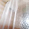 Waterproof 3D Bathroom Shower Curtain Transparent with Hooks Thickened Bathing Sheer Wide Bath 210915