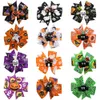 Baby Halloween Grosgrain Ribbon Bows with Clip Girls chind Ghost Party Pumpkin kids Girl Pinwheel Hair Clips HairPin Accessories 12 styles WQ16-WLL