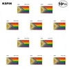 New Gay Pride Flag Spilla da bavero Bandiera distintivo Spilla Spille Distintivi 10 pezzi molto