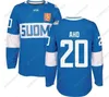 Thr World Cup of Hockey Finland Team Jersey Rinne Laine KORPIKOSKI DONSKOI POKKA AHO KOSKIEN LEPISTO Hommes Femmes Jeunes Maillots Hoceky personnalisés