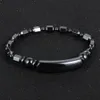 Unisex mężczyźni kobiety naturalny kamień czarny koraliki hematytowe bransoletka 5a najwyższej klasy hematytowa elastyczna bransoletka moda moda biżuteria prezent biżuterii