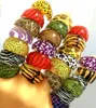 100pcs Animal ring Leopard Skin Mix Resin Rings for Men and Women Whole Fashion party Cute Jewelry gift318l