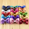 100pcs/lot 19 Candy Colors girls Embroidery Sequin Bows For Kids Headwear Christmas Gifts Hair DIY Accessories HDJ29 X0722