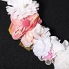 Fermagli per capelli Barrettes Fiore artificiale Fascia per le donne con nastro strass Panno Viti Pezzi da sposa Accessori per gioielli LBHair Tris