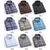 Aoliwen Brand Checkered shirts for men long sleeved leisure slim fit Plaid Shirt collar soft causal male tops with front pocket 220224