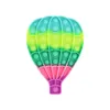 Party Supply Push Ping sin Toy Hot Air Balloon Shape Sensory Squishy Toys Simple Stress Reliver Silione Bubbble per It Christmas Gift5465405