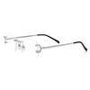 Fashion Sunglasses Frames Belight Optical Men Women Cool Rimless Rhinestone Square Design Glass Prescription Eyeglasses Spectacle Frame Eyew