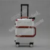 Top quality Suitcases 20 inch Luggage Rolling Luggage Four-wheel Trolley Case Travel Bag Aluminum-magnesium Alloy Cabin With password lock