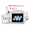 5 in 1 4D hifu beauty instrument focused ultrasound vaginal radar max liposonic microneedles RF More effective treatment of different depth targeted tissue
