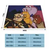 البطانيات مغامرات Teddy Ruxpin Grubby Fantasy Cartoon Blanket Flannel Wooly Whatsit رميات دافئة لفرايف الشتاء